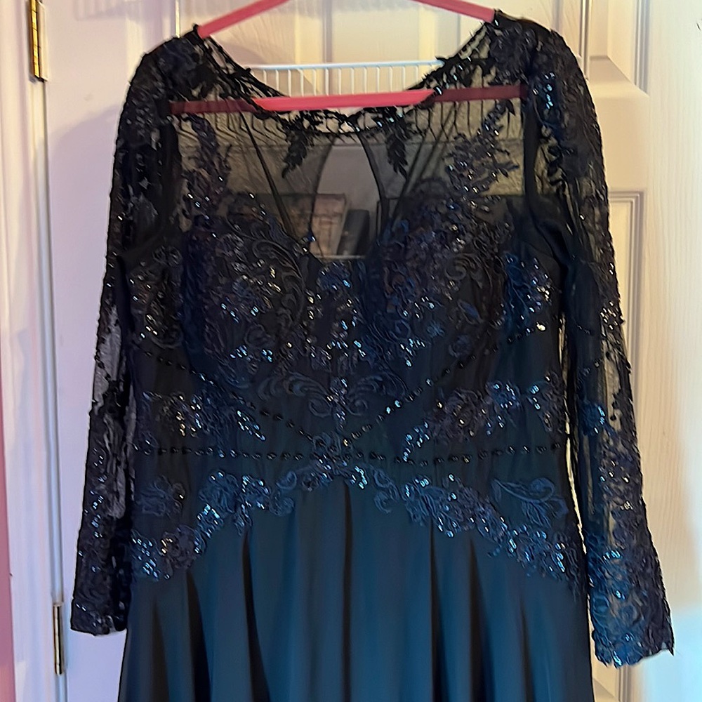 Black evening gown